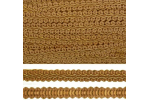 Тесьма Шанель плетеная шир 8 мм, цв. св.коричневый